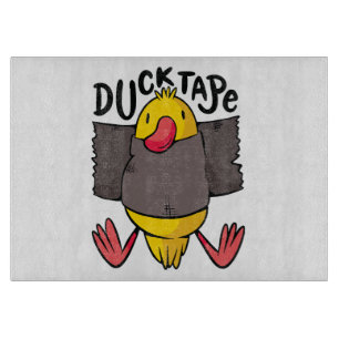 Funny Duck Tape Cutting Board