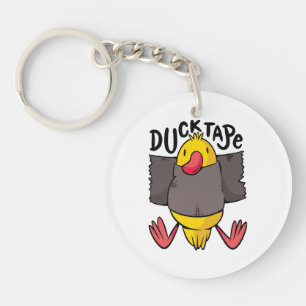 Funny Duck Tape Key Ring