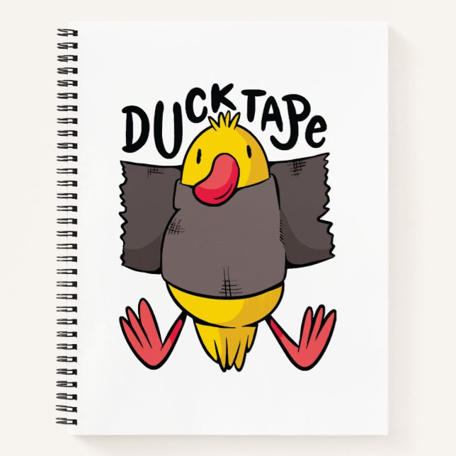 Funny Duck Tape Notebook (Front)