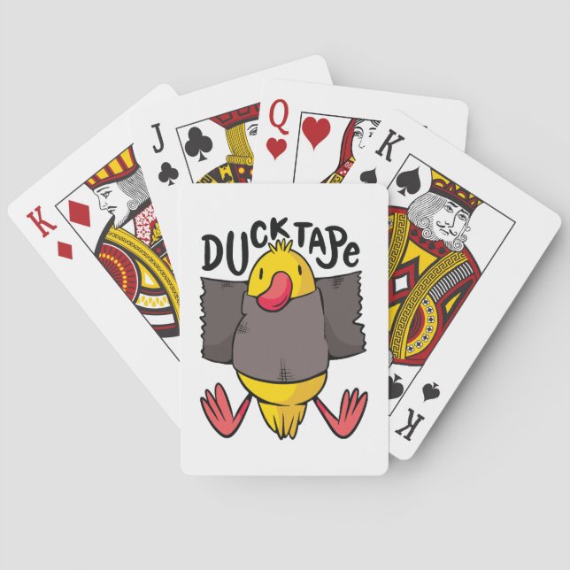Funny Duck Tape Playing Cards (Back)
