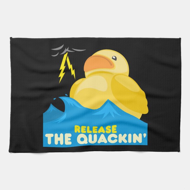 Funny Duck Tea Towel (Horizontal)