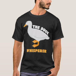 Funny Duck Whisperer Farm Animal Pun Hunting dog h T-Shirt