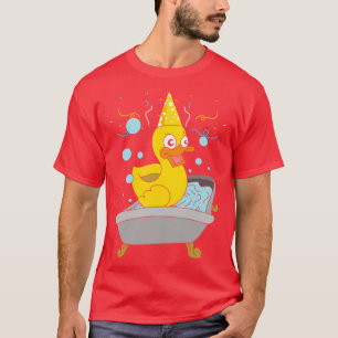 Funny Duckling Birthday Party Bath Toy Rubber Duck T-Shirt