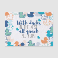 Funny Ducks and Quack Float Puns Quote Design