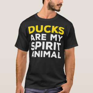 Funny Ducks Are My Spirit Animal Gift pets chocola T-Shirt