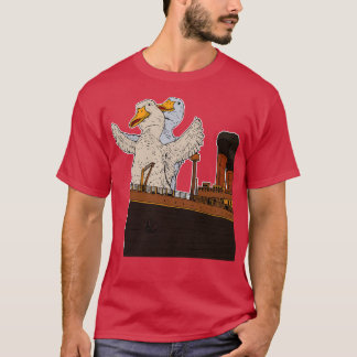 Funny Ducks Geese Pun Meme Men Women Funny Duck Go T-Shirt