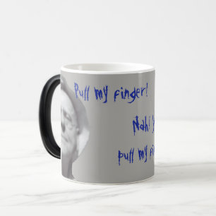 FUNNY DUELING GRANDPAS PULL MY FINGER GRANDPA MAGIC MUG