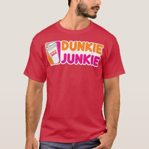 Funny Dunkie Junkie Coffee Love Funny Coffee Sayin T-Shirt