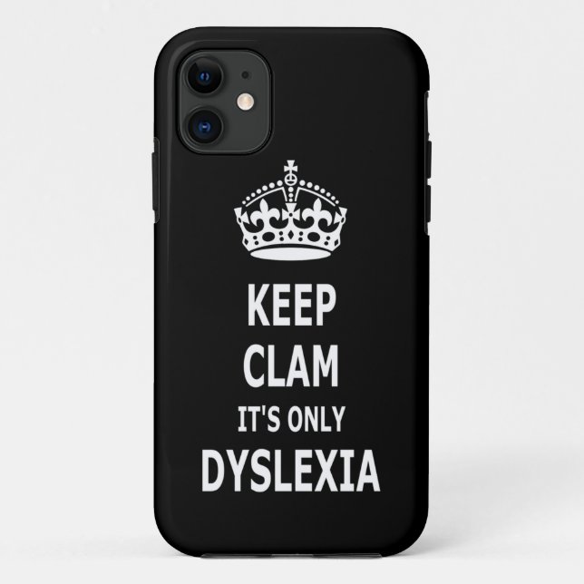 Funny dyslexia Case-Mate iPhone case (Back)