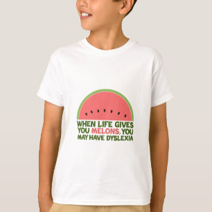 Funny Dyslexia Quote Dyslexic Humour Kids T-Shirt