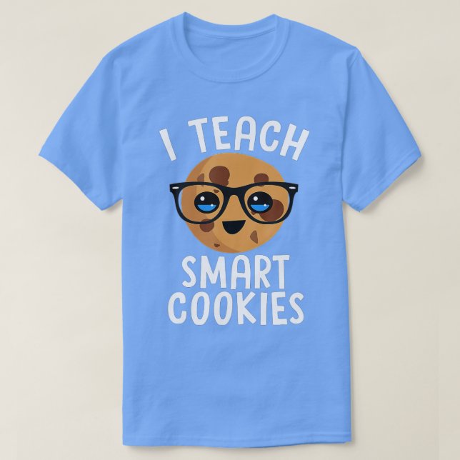 Funny eacher Gift I EACH SMAR COOKIES Cute Emoji G T-Shirt (Design Front)