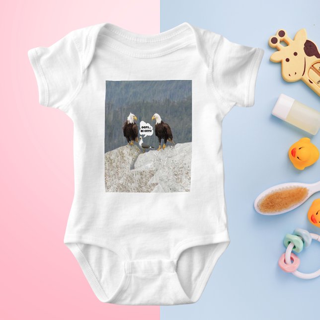 Funny Eagles and Seagull Baby Bodysuit (Funny Eagles and Seagull Baby Bodysuit)