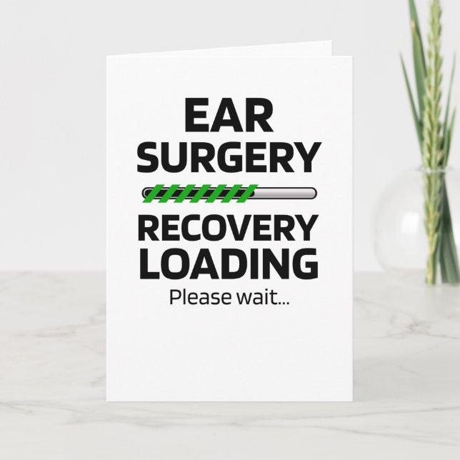Funny Ear Surgery Otoplasty Recovery Gifts Card (Front)