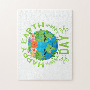 Funny Earth Day Quote Earth Cool Happy Earth Day Jigsaw Puzzle