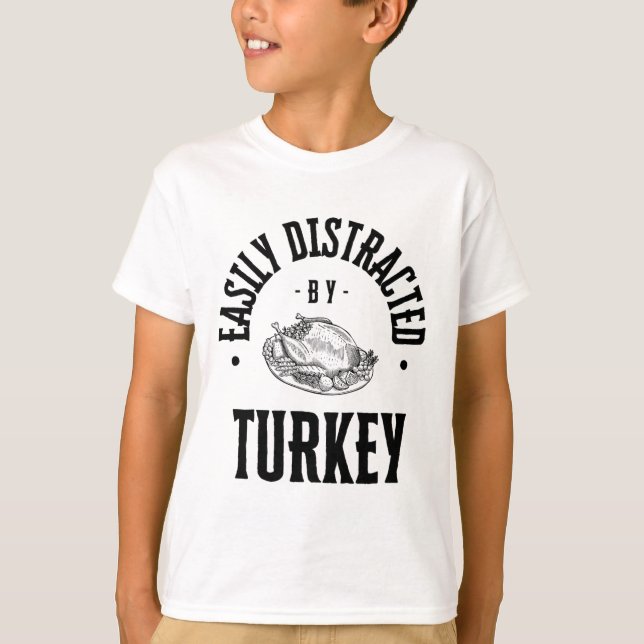 Funny Easily Distracted  T-Shirt (Front)