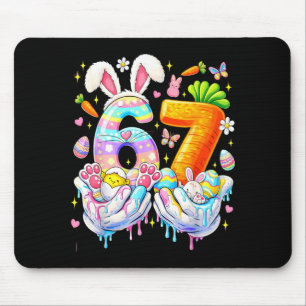 Funny Easter 67 Six Seven Bunny Eggs Mem Women Mouse Pad