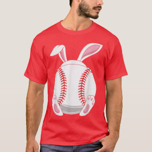 Funny Easter Bunny Baseball Easter Baseball Ball E T-Shirt
