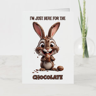 Funny Easter Bunny – Cute & Playful Easter Design Foil Holiday Card