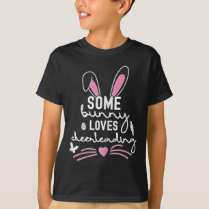 Funny Easter Bunny Ears Cheerleading Lover Pun For T-Shirt
