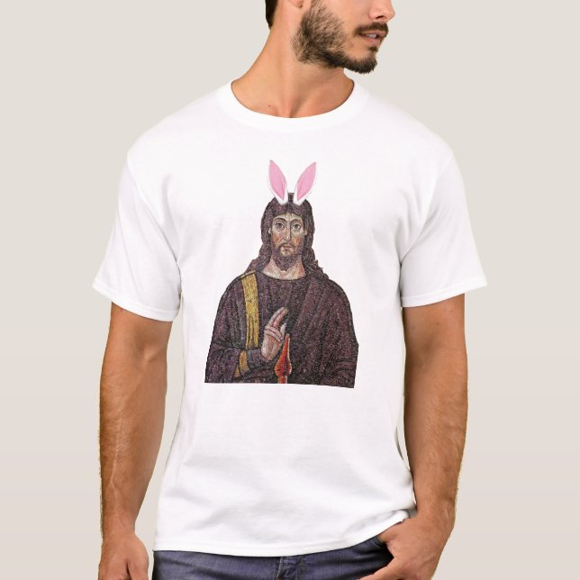 Funny Easter Bunny Jesus T-shirt (Front)