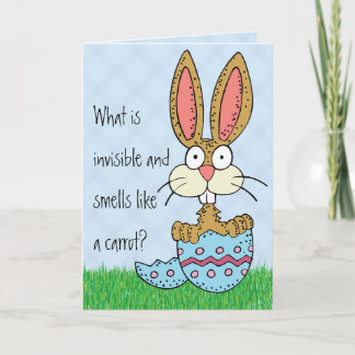 Funny Easter Bunny Joke Holiday Card