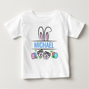 Funny Easter Bunny Name Personalized Baby T-Shirt