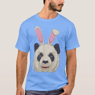 Funny Easter Bunny Panda Bear T Cute Rabbit Ears T-Shirt