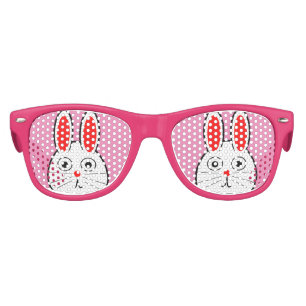 Funny Easter Bunny Pink Kids Sunglasses