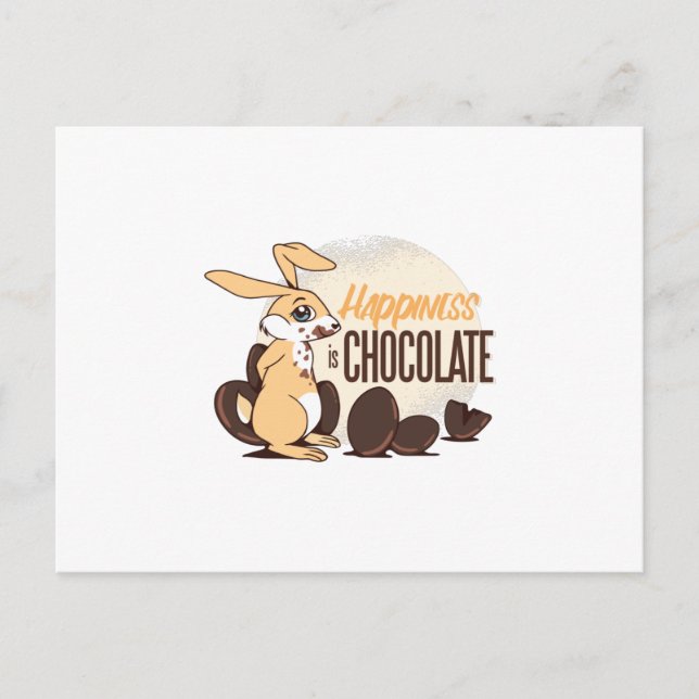 Funny Easter Bunny Postcard (Front)