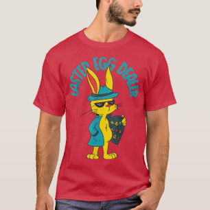Funny Easter Bunny Rabbit with pockets full Adult T-Shirt