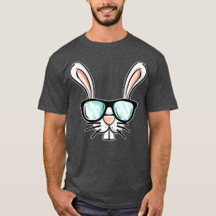 Funny Easter Bunny With Sunglasses Easter Costume  T-Shirt
