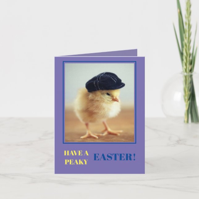 Funny Easter Card - Have a Peaky Easter! (Front)