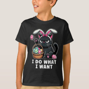 Funny Easter Cat Easter Basket Stuffers Men Women T-Shirt