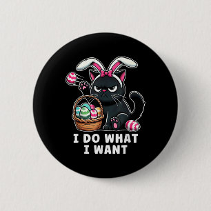 Funny Easter Cat Easter Bysket Stuffers Men Women  6 Cm Round Badge