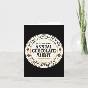 Funny Easter Chocolate Lover Quote Sarcastic Card