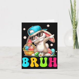 Funny Easter Dabbing Bunny Easter Card