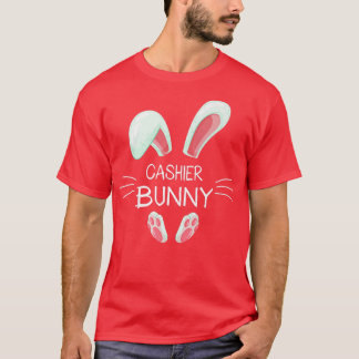 Funny Easter Day Costume Matching Cute Cashier Bun T-Shirt