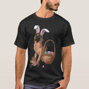 Funny Easter Day German Shepherd Dog Bunny Ears Eg T-Shirt