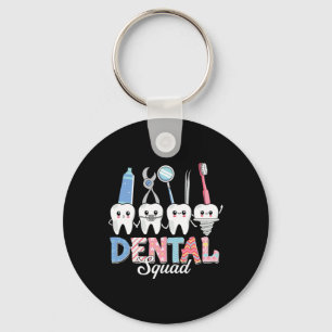 Funny Easter Dental Squad For Dental Office Hygien Key Ring