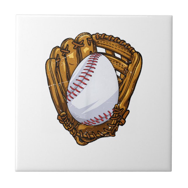 Funny Easter Egg Baseball Egg Hunting Easter Day M Tile (Front)