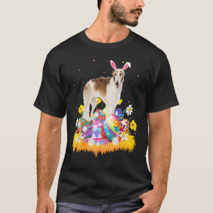 Funny Easter Egg Borzoi Dog Easter Sunday T-Shirt