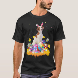 Funny Easter Egg Brittany Spaniel Dog Easter Sun T-Shirt
