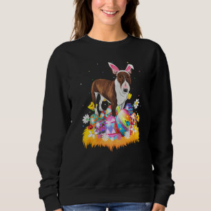 Funny Easter Egg Bull Terrier Dog Easter Sunday Sweatshirt