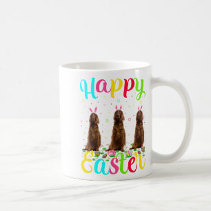 Funny Easter Egg Bunny Irish Setter Dog Happy East Coffee Mug