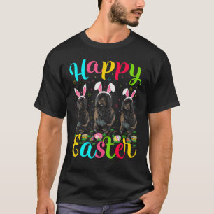 Funny Easter Egg Bunny Portuguese Water Dog Happy  T-Shirt