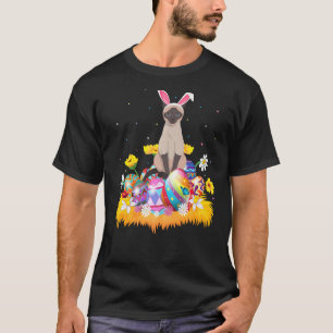 Funny Easter Egg  Cute Balinese Cat Easter Sunday T-Shirt