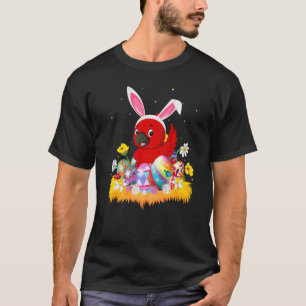 Funny Easter Egg Cute Cardinal Bird Easter Sunday T-Shirt