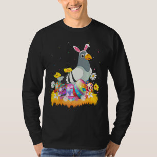Funny Easter Egg Cute Dove Bird Easter Sunday T-Shirt