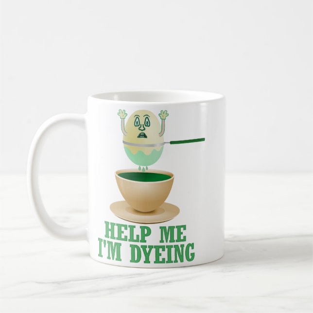 Funny Easter Egg Dyeing Coffee Mug (Left)
