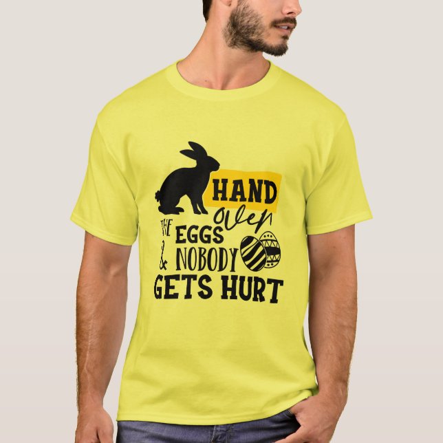 funny Easter egg Holiday T-Shirt (Front)